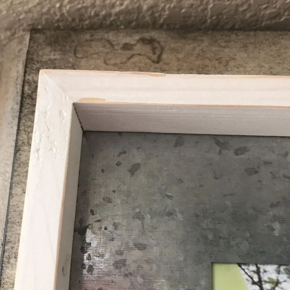 Rustic Farmhouse Shabby Chic Boho galvanized picture frame